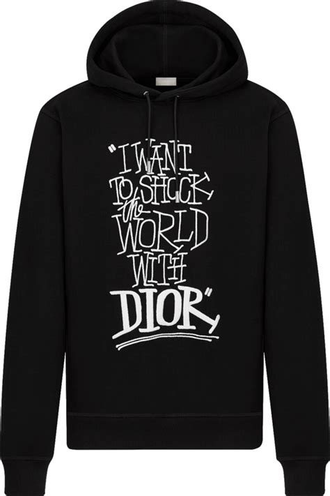 dior shawn stussy hoodie|DIOR x Shawn Stussy 2020 'Shock The World' Hoodie .